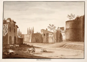 Das alte Porta Nomentana, 1833